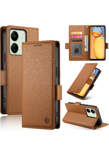Xiaomi Redmi Için Flip Case Xiaomi 4g Cüzdan Çevir Kart Yuvaları Iş Günlük Kullanım (Yurt Dışından)