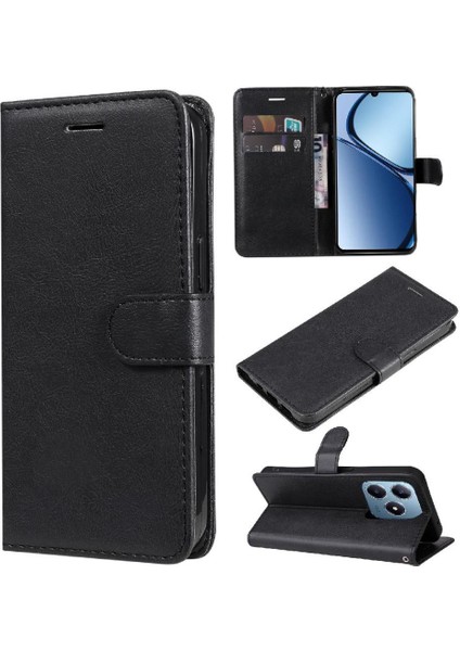 Realme C63 Için Flip Case Kart Yuvası ile Deri Iş Çantası (Yurt Dışından)