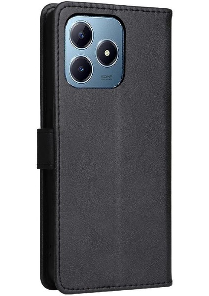 Realme C63 Için Flip Case Kart Yuvası ile Deri Iş Çantası (Yurt Dışından)