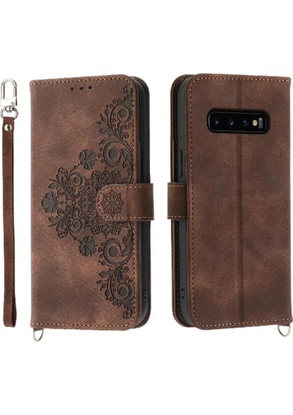 Samsung Galaxy S10 Artı Çoklu Kredi Kartı Yuvaları Bileklik Için Flip Case (Yurt Dışından) indirimleri