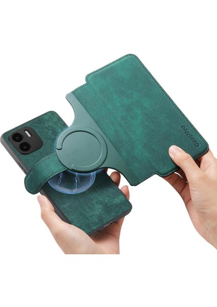 Xiaomi Redmi A1 Için Flip Case Retro Cüzdan Kart Standı Mıknatıs Koruyucu (Yurt Dışından) indirimleri