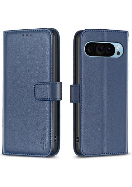Google Pixel 9 Pro Çok Renkli Iş Cüzdanı Çoklu Kart Için Flip Case (Yurt Dışından)