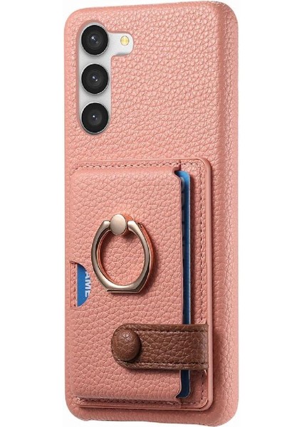 Samsung Galaxy S23 Artı Premium Dokulu Deri Kart Yuvaları Halka (Yurt Dışından) fırsatları