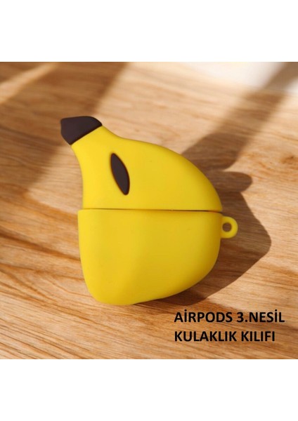 Airpods 3.nesil Uyumlu 3D Kopçalı Kulaklık Kılıfı
