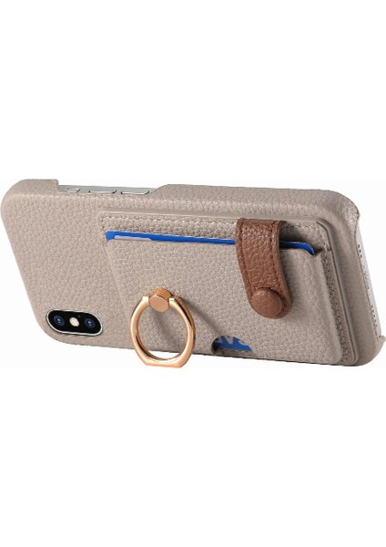 IPhone X/xs Kart Yuvaları Halka Standı Premium Dokulu Deri (Yurt Dışından) fiyatları