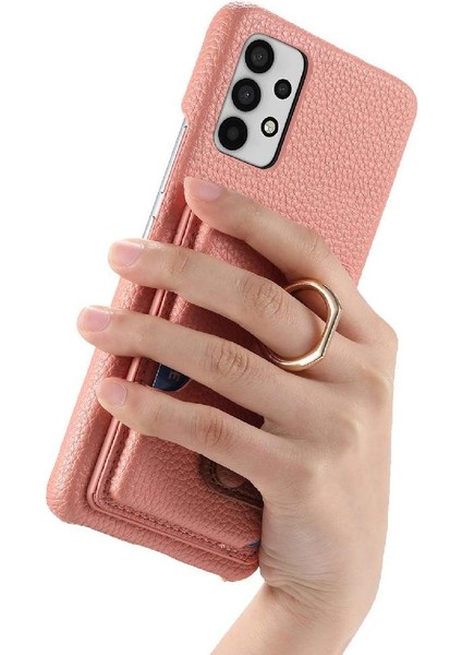Samsung Galaxy A32 5g Premium Dokulu Deri Kart Yuvaları Halka (Yurt Dışından) fırsatları