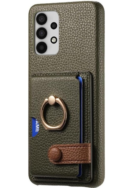 Samsung Galaxy A32 4g Kart Yuvaları Için Kılıf Premium Dokulu Deri Yüzük (Yurt Dışından) fiyatları