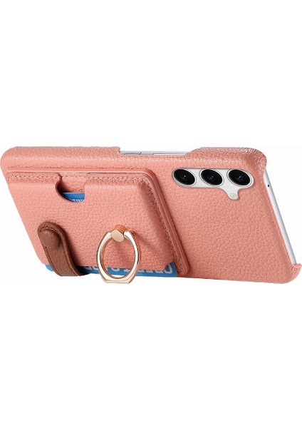 Samsung Galaxy S24 Artı Halka Standı Kart Yuvaları Premium Dokulu (Yurt Dışından) modelleri