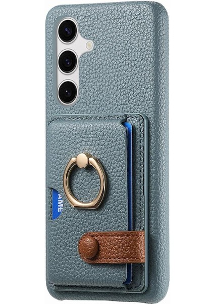 Samsung Galaxy S24 Artı Halka Standı Kart Yuvaları Premium Dokulu (Yurt Dışından) indirimleri