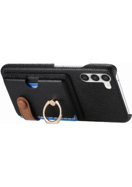 Samsung Galaxy S23 Artı Premium Dokulu Deri Kart Yuvaları Halka (Yurt Dışından) fırsatları