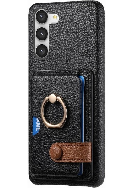 Samsung Galaxy S23 Artı Premium Dokulu Deri Kart Yuvaları Halka (Yurt Dışından) indirimleri