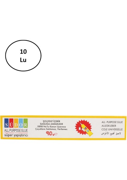 Südor Yapıştırıcı Fix No:11 90GR Solvent Bazlı 10'lu