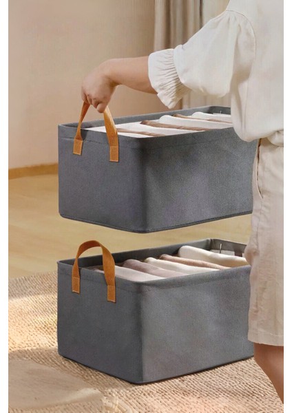 2 Adet Çelik Dolap Içi Düzenleyici 45 x 25 x 20 Raf Düzenleyici Saklama Katlanabilir Kıyafet Organizeri