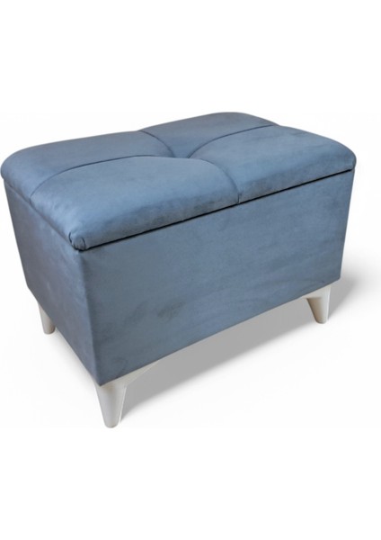 Cassa Sandıklı Puf & Bench - Açık Gri