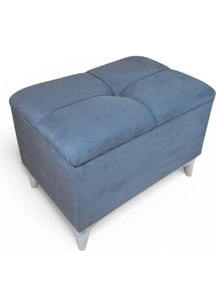 Cassa Sandıklı Puf & Bench - Açık Gri