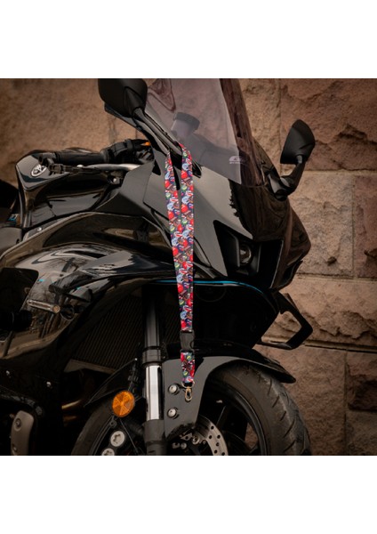 Ride Tag Motosiklet Otomobil Kumaş Kancalı Telefon Tutucu Boyun Askısı 07