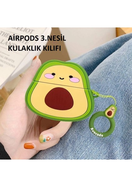 Airpods 3.nesil Uyumlu 3D Kopçalı Kulaklık Kılıfı,kulaklık Koruyucu