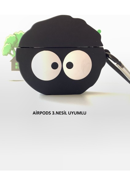 Airpods 3.nesil Uyumlu 3D Kopçalı Kulaklık Kılıfı