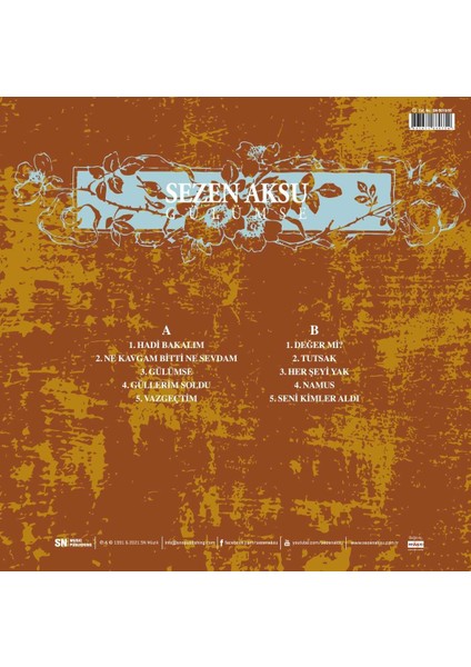 Sezen Aksu Gülümse Plak fiyatları