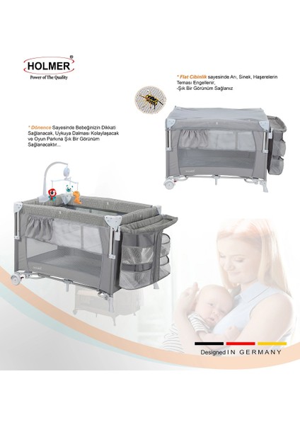 Maxi Comfort Coolstyle (Anne Yanı-Deluxe Kumaş) Premium Dönenceli Oyun Parkı/anne Yanı 70X110CM