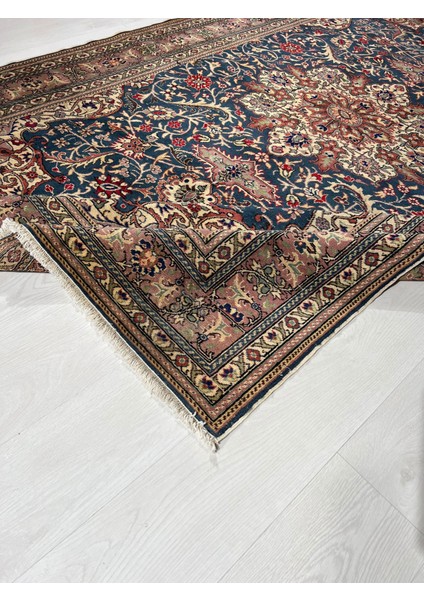 193 x 291 cm Büyük Boy El Dokuma Harika Desenli Mavi Renkli Anadolu Kilim indirimleri