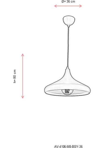 Akasya Sarkıt E27 12W 36cm Metal Siyah Avonni-AV-4106-M8-BSY-36 fiyatları
