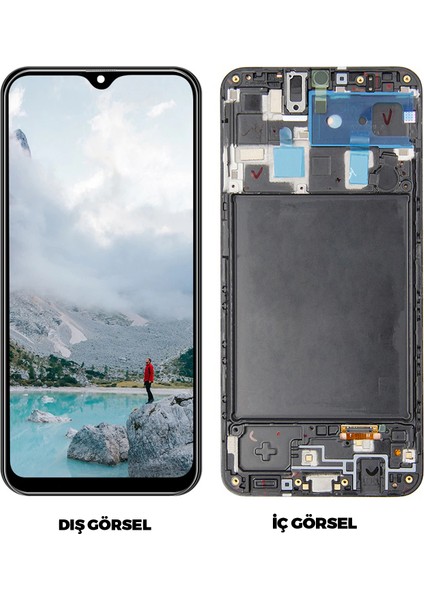 Samsung Galaxy A20 Uyumlu OLED Lcd+Dokunmatik+Çıtalı