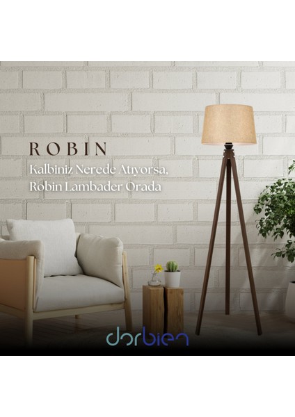 Robin Lambader E27 12W 40cm Ahşap Eskitme Avonni-LM-65214-1E indirimleri