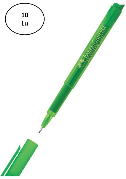Broadpen 1554 Açık Yeşil 5020155466 Faber Castell 10'lu
