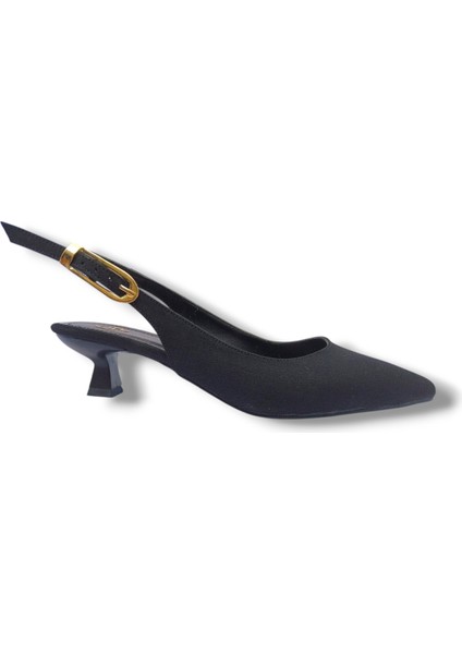 060-25 Süet Deri Stiletto Kadın Ayakkabı