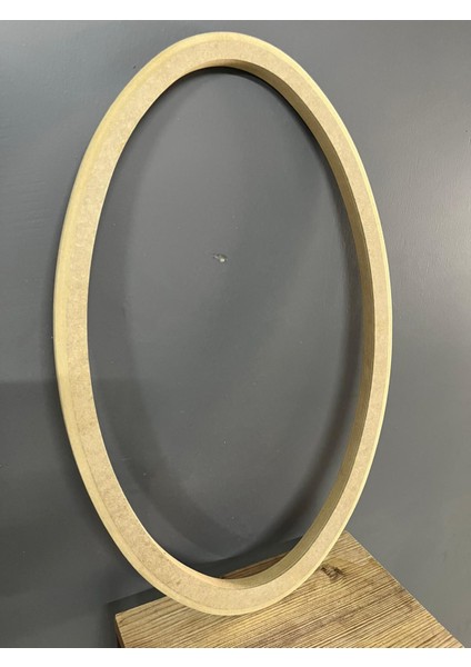 Elips Ayna Çerçevesi Köşe Firezeli Düz Yüzey 55 x 35 x 2,5 cm