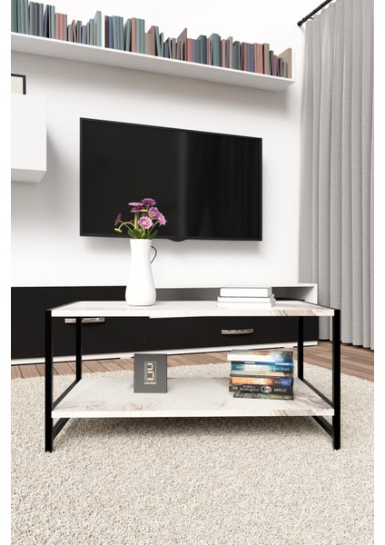 Modern & Şık Orta Sehpa Metal Çerçeve ile Dayanıklı Tasarım, Minimalist ve Fonksiyonel, Salon ,ofis fiyatları