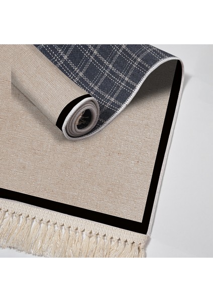 Alanur Home Kaymaz Taban Djt Banyo Mutfak Salon Halı Star Pamuk Saçaklı Dokuma Desen E5001 fırsatları