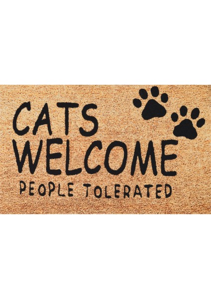 Sare By Kaşmir Home Cat Welcome Dekoratif Paspas 45x75 cm Salon Mutfak Halısı Yolluk Kilim fiyatları