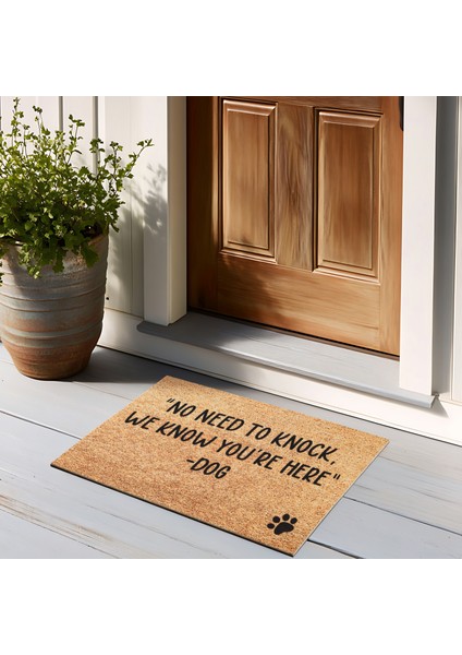 Sare By Kaşmir Halı Knock Dog Dekoratıf Paspas 45x75 cm Salon Mutfak Halısı Yolluk Kilim