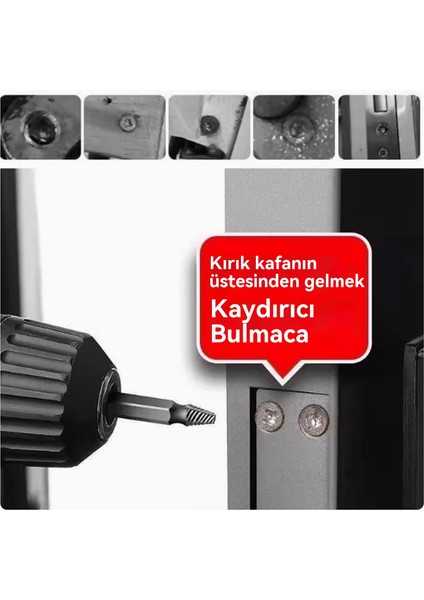 Hasarlı, Çıkarılması Zor, Kaymış, Hasarlı Kırık Vida Çıkarıcı, 5 Parça (Yurt Dışından)