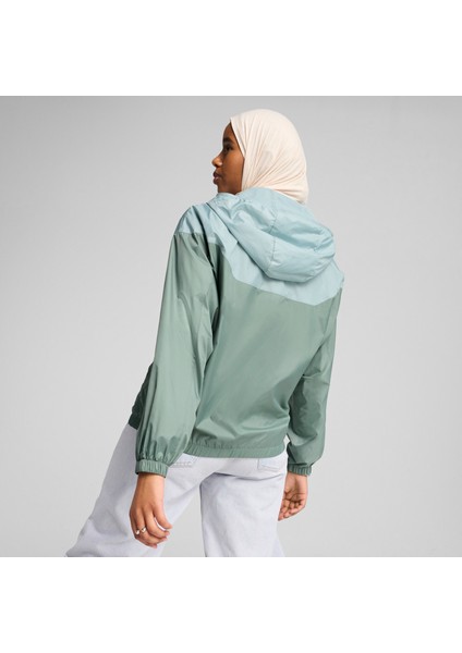 Ess Relaxed Windbreaker Kadın Yeşil Yağmurluk.30