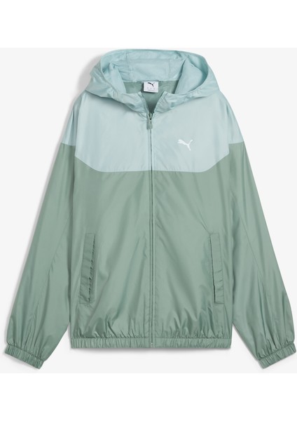 Ess Relaxed Windbreaker Kadın Yeşil Yağmurluk.30
