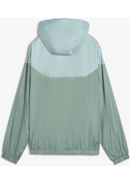 Ess Relaxed Windbreaker Kadın Yeşil Yağmurluk.30
