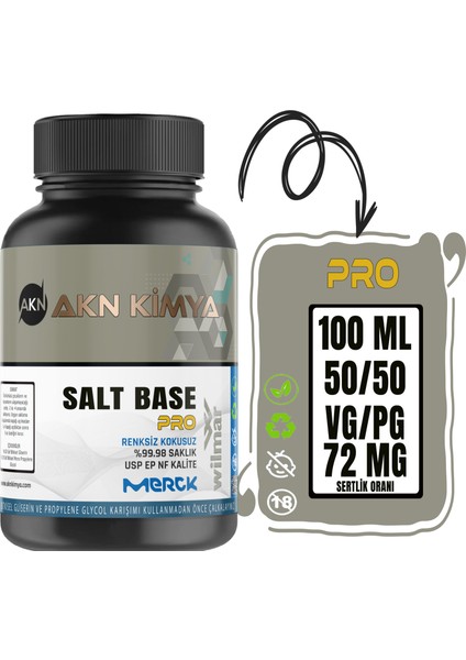 Pro Salt Base Vg Pg 50-50 72 Mg