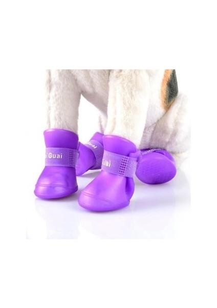 Büro Ev Evcil Hayvanı Için Silikon Kedi Köpek Ayakkabısı