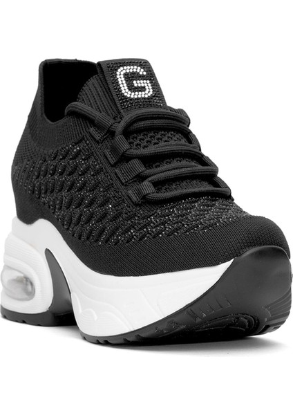 25Y300-22 Kadın Taşlı Yürüyüş Ayakkabısı Siyah fiyatları