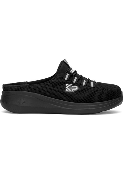 D5109 Krakers Kadın Memory Foam Sabo Terlik Siyah