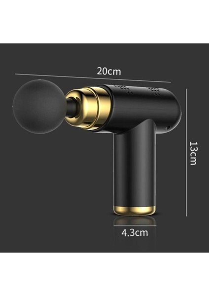 Alpotekno® 4 Başlıklı USB Şarj Olabilen Masaj Tabancası