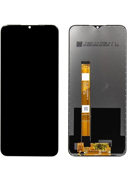 Realme C3 LCD Ekran Dokunmatik Çıtasız Siyah