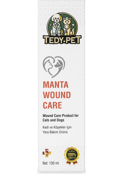 Tedypet Yara Bakım Spreyi – Kedi ve Köpekler İçin Hızlı Iyileştirici & Antiseptik Etki (100ML)