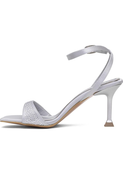Elit PM161 K7014 Kadın Klasik Topuklu Ayakkabı Gümüş modelleri