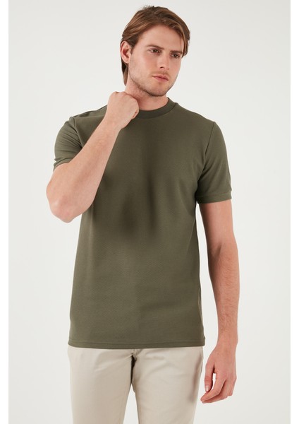 Pamuklu Regular Fit Bisiklet Yaka Basic T Shirt Erkek T Shirt 5902387 fırsatları