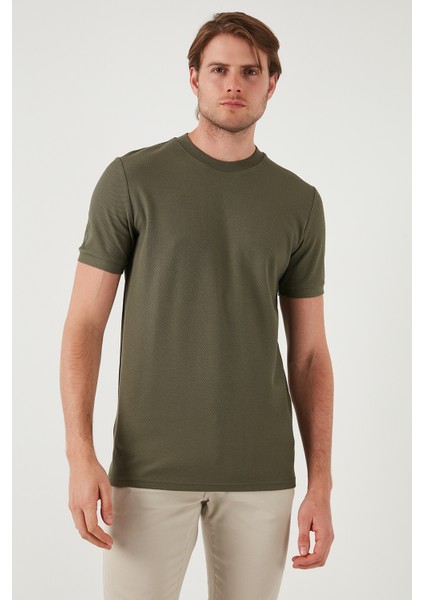 Pamuklu Regular Fit Bisiklet Yaka Basic T Shirt Erkek T Shirt 5902387 indirimleri