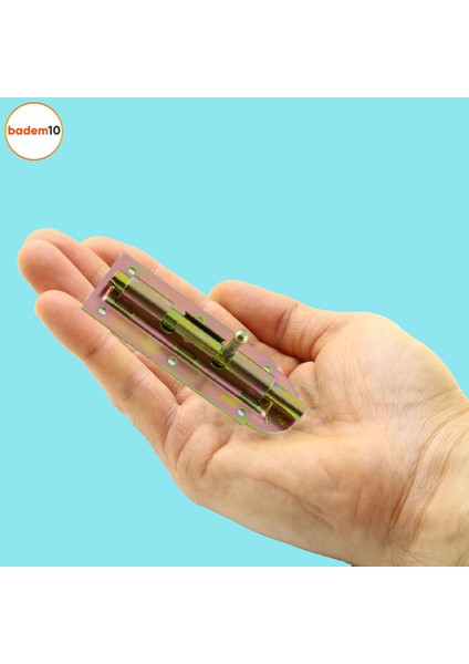 Mavzer Sürgü Kilit Ahşap Pvc Demir Kapı Pencere Sürgüsü Emniyet Kilidi Sürgülü No:12 Kilit 42X120 mm